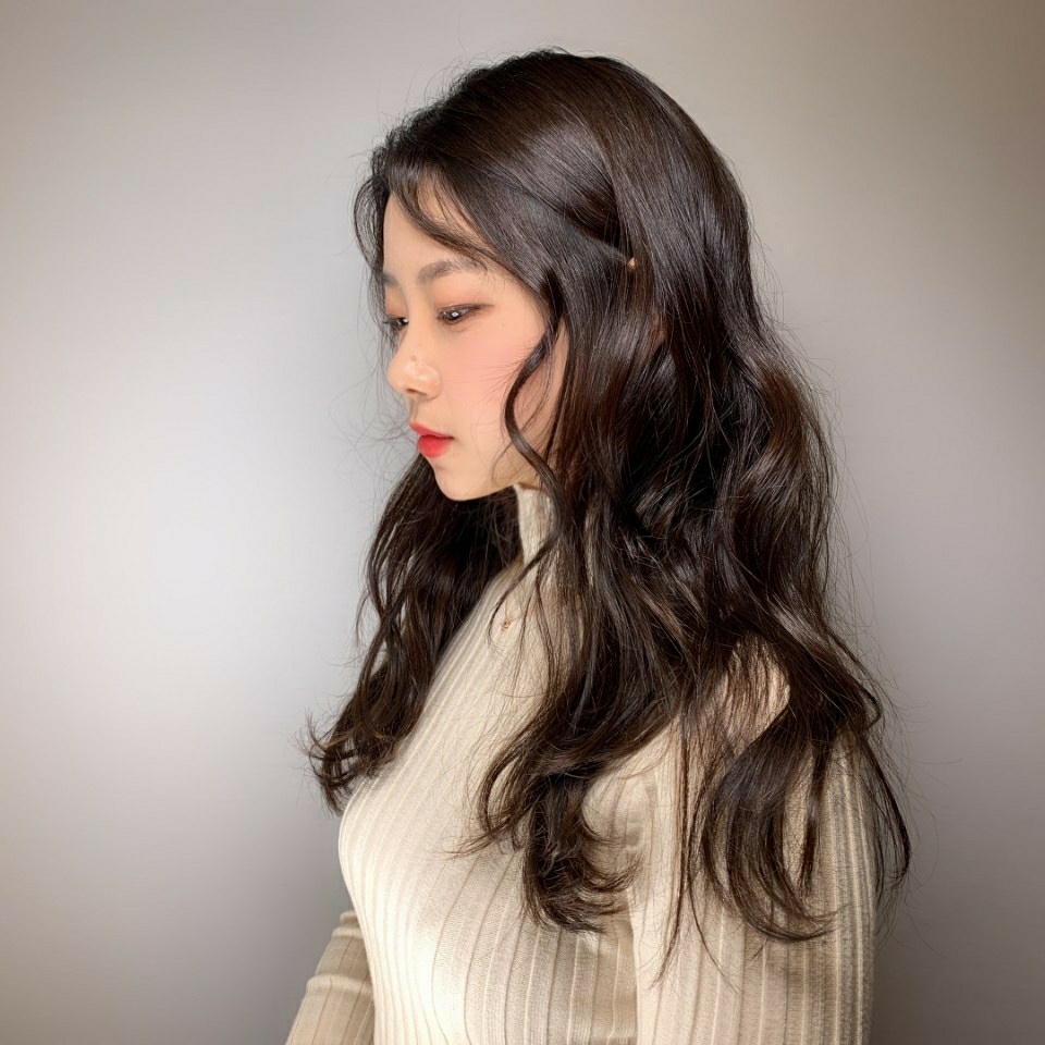 장한평역 미용실 헤어샵426 S컬 레이어드 펌 시술 사진